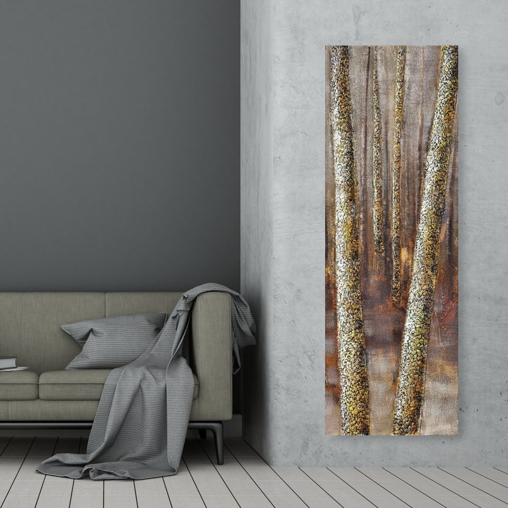 Brown Bedroom Contemporary Canvas - Forest Home Decor Art