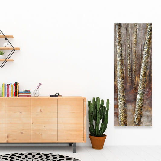 Brown Bedroom Contemporary Canvas - Forest Home Decor Art