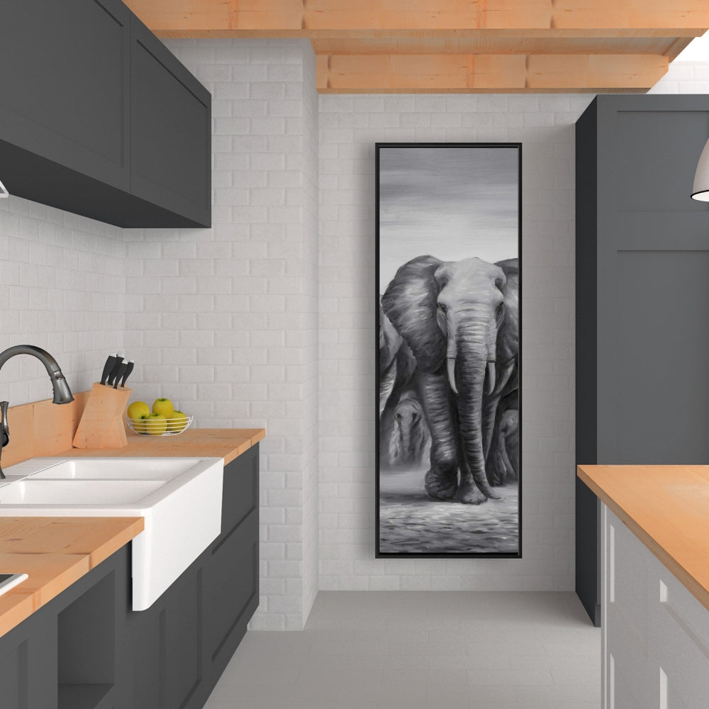 Herd of Elephants Canvas | African Decor | Livingroom Art