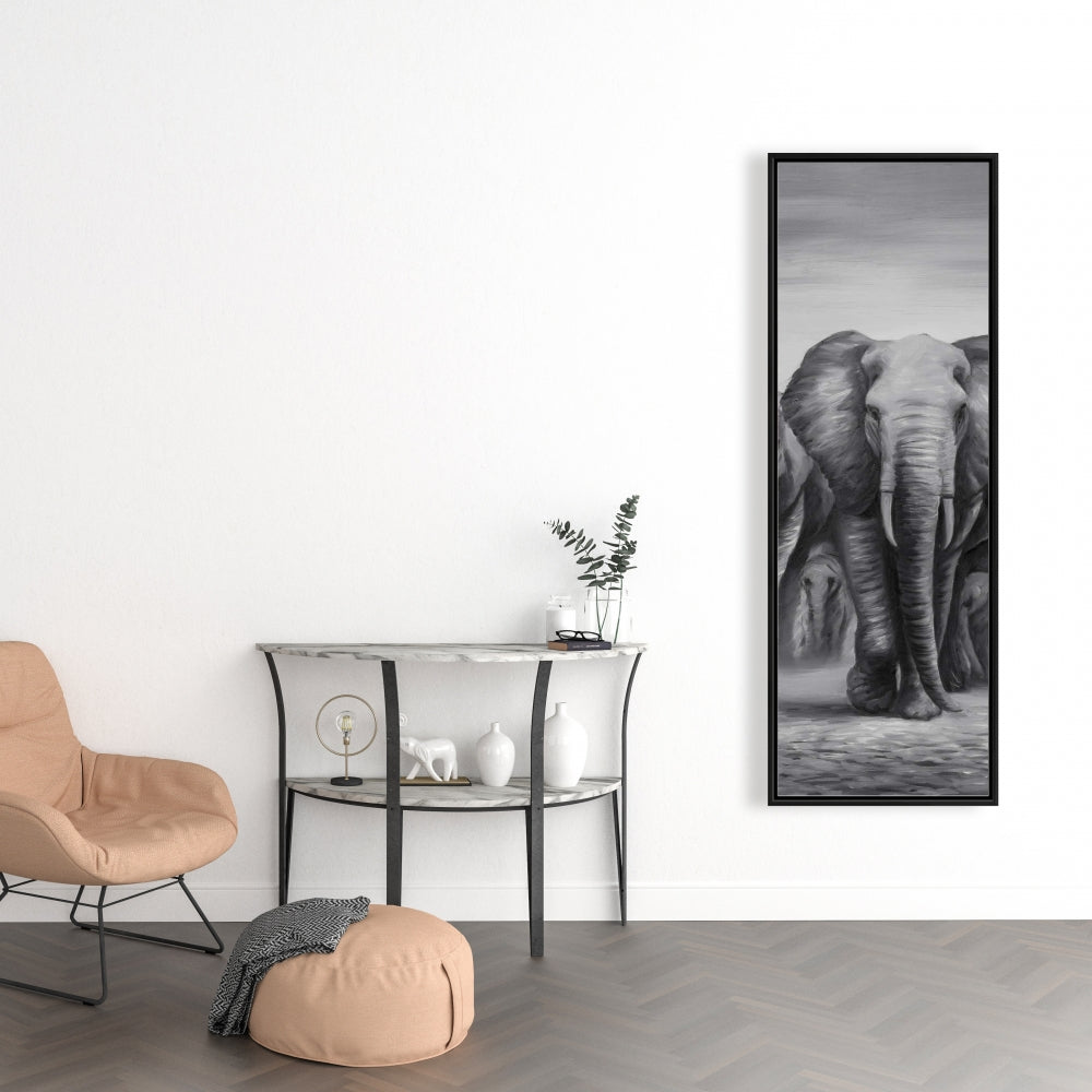 Herd of Elephants Canvas | African Decor | Livingroom Art