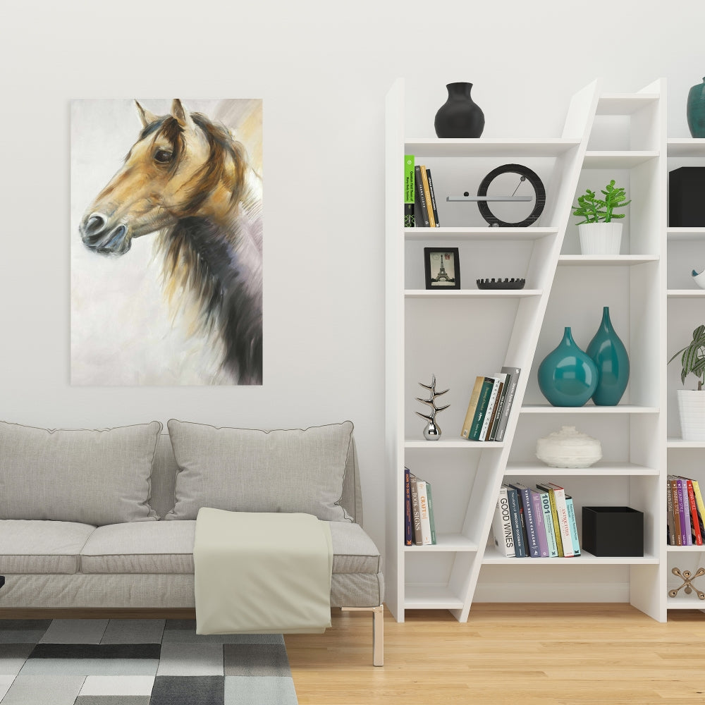 Wild Horse Canvas | Rustic Farm Animal Decor for Bedroom