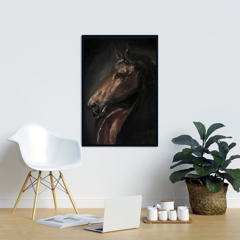 Brown Bedroom Farm Animals Canvas - Spirit the Horse Decor