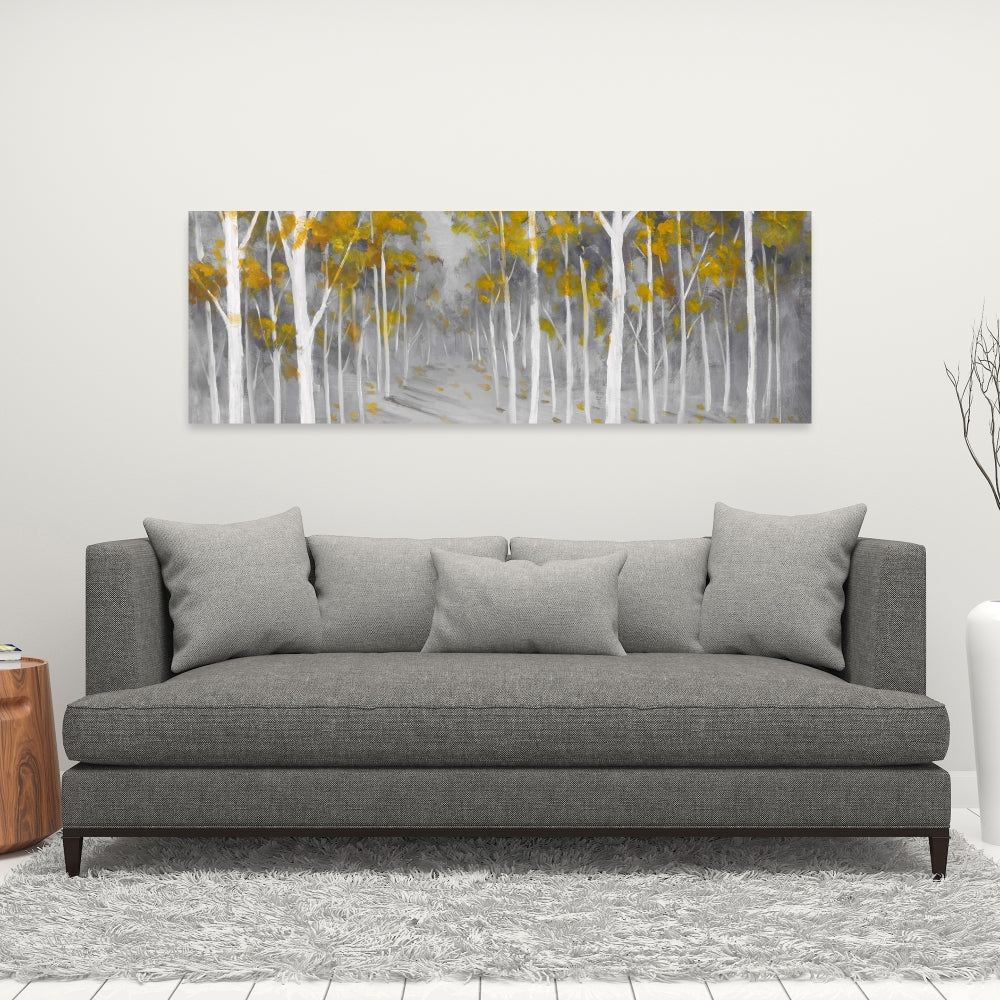 Birch Forest Canvas - Contemporary Bedroom Wall Art Decor