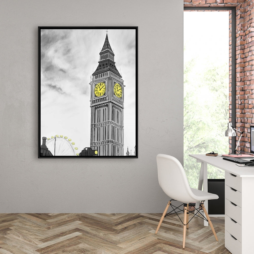 Toile représentant Big Ben à Londres - Décoration murale pour chambre à coucher