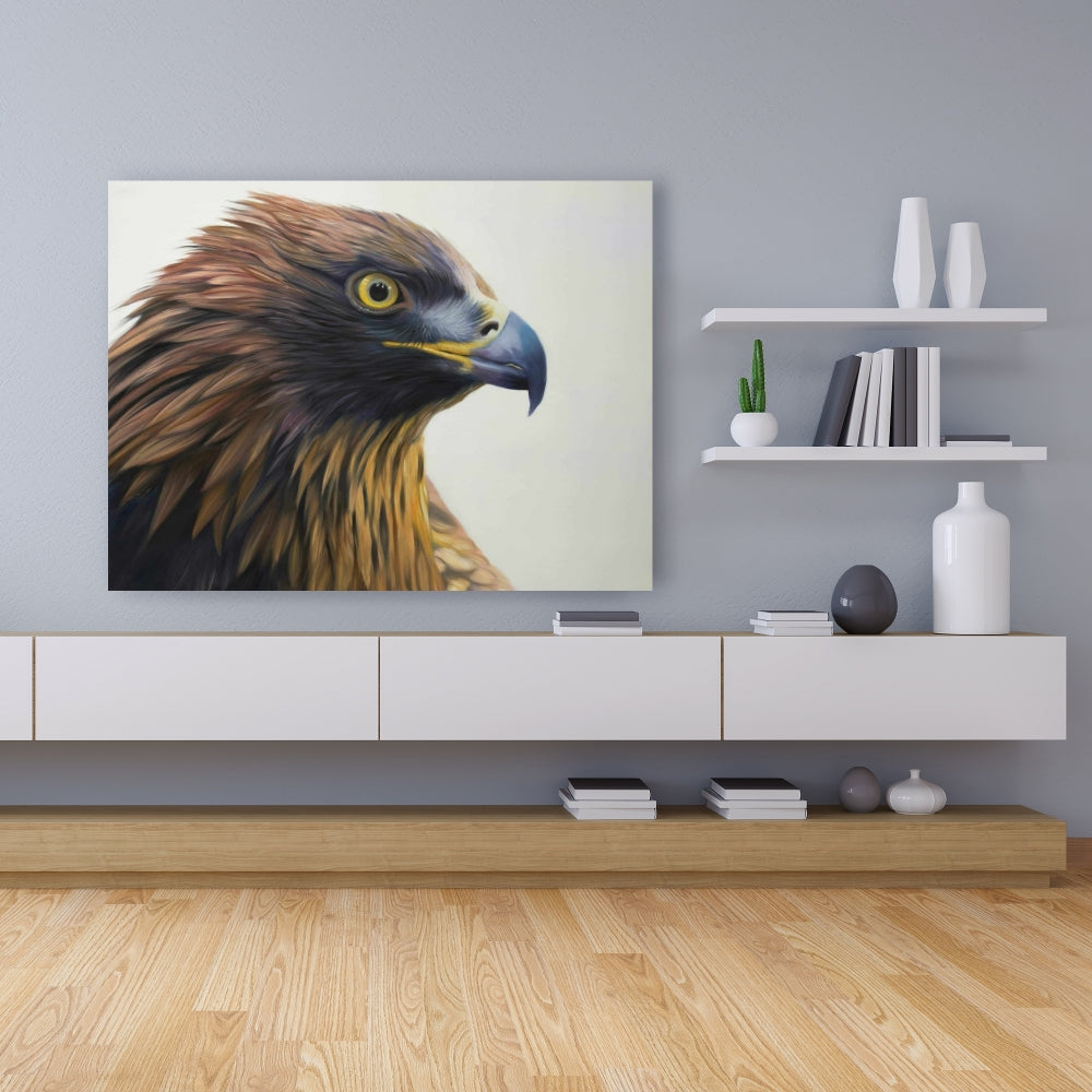 Brown-headed Eagle Canvas | Home Decor | Brown Animals Bird