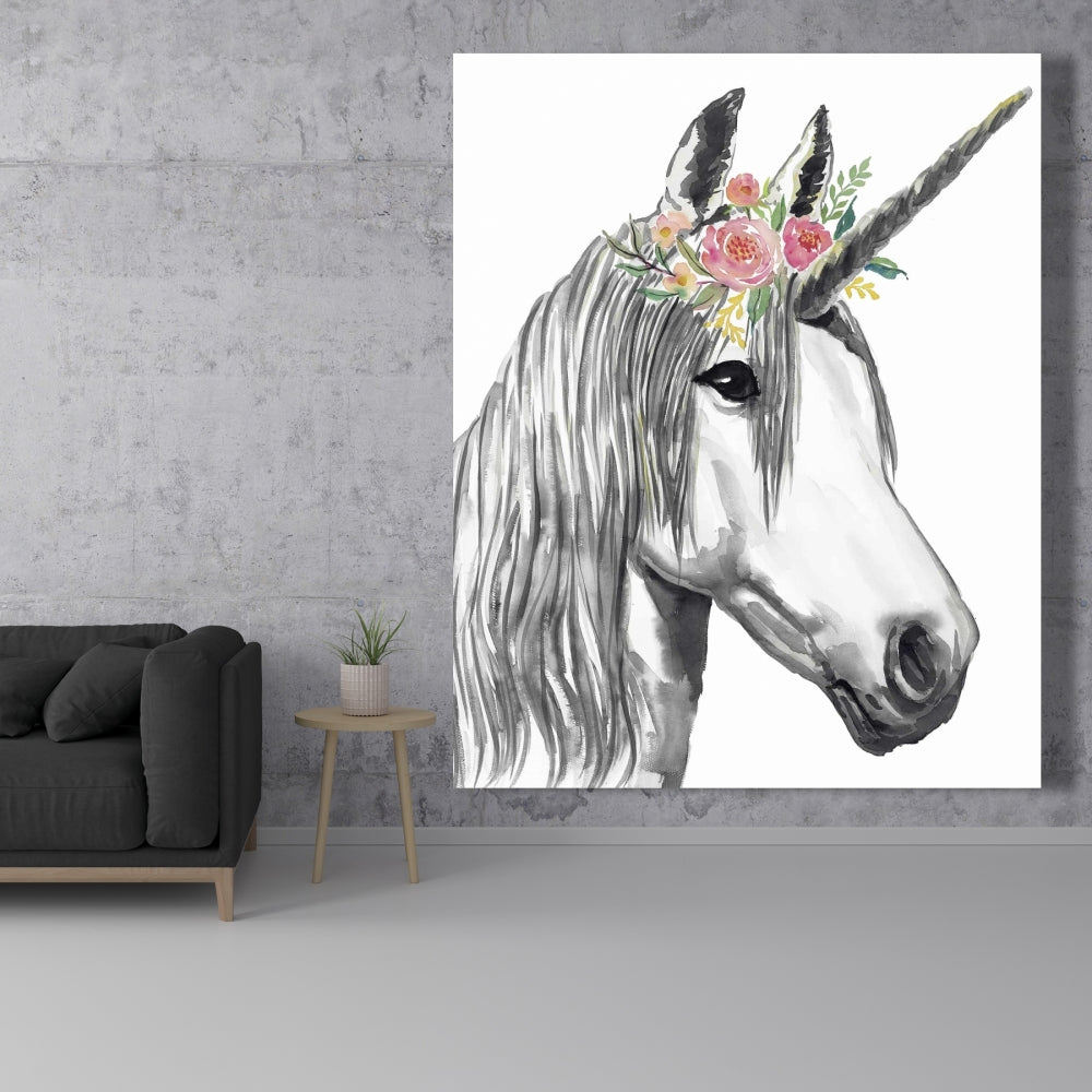 Unicorn Horse Canvas - Magical Bedroom Decor | Home Art Prints