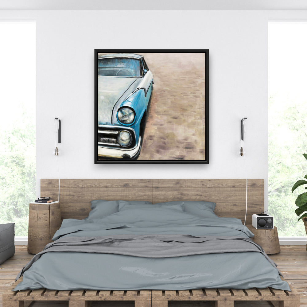 Old Classic Car Bedroom Hobbies Canvas | Home Decor Art