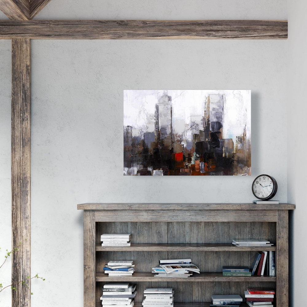 Brown Abstract Canvas | Obscure City Art | Home Decor Wall