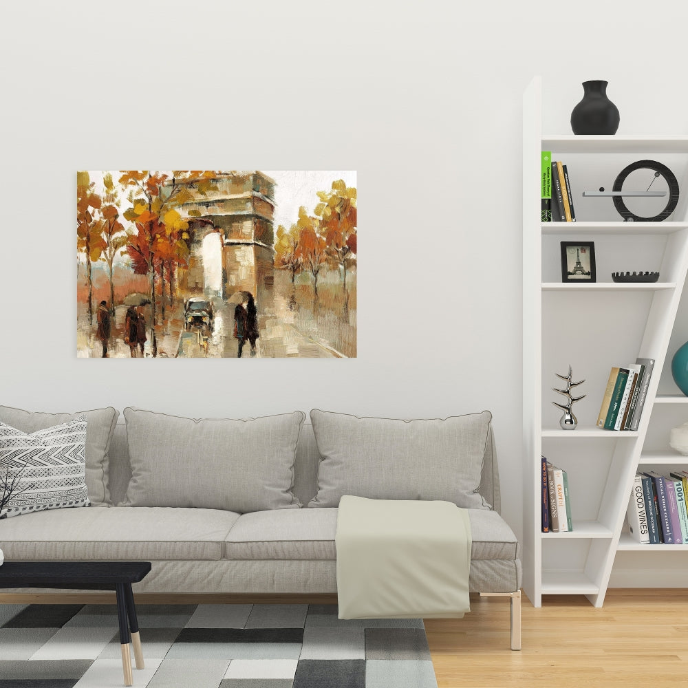 Arc de Triomphe Canvas - Autumn in Paris | Home Decor Art