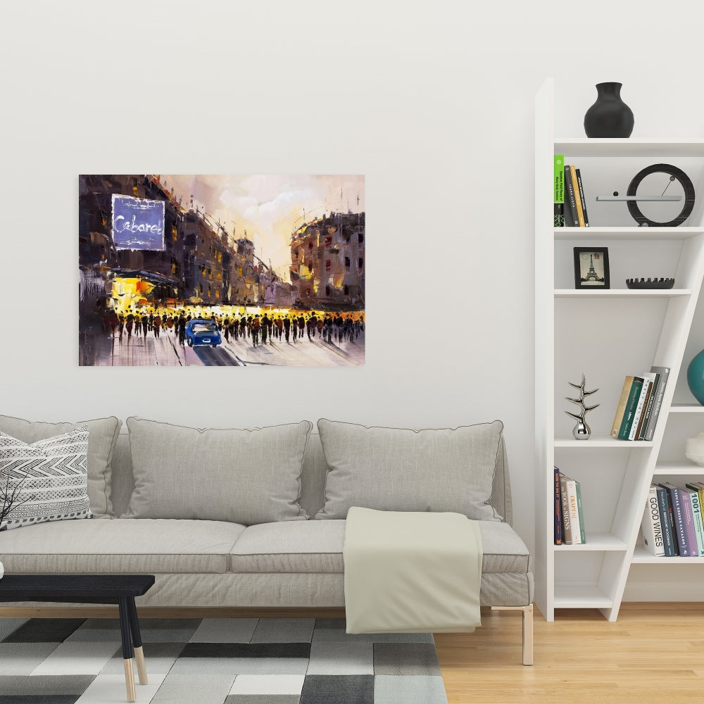 Blue Bedroom Building Canvas - Ready for the Show Home Decor