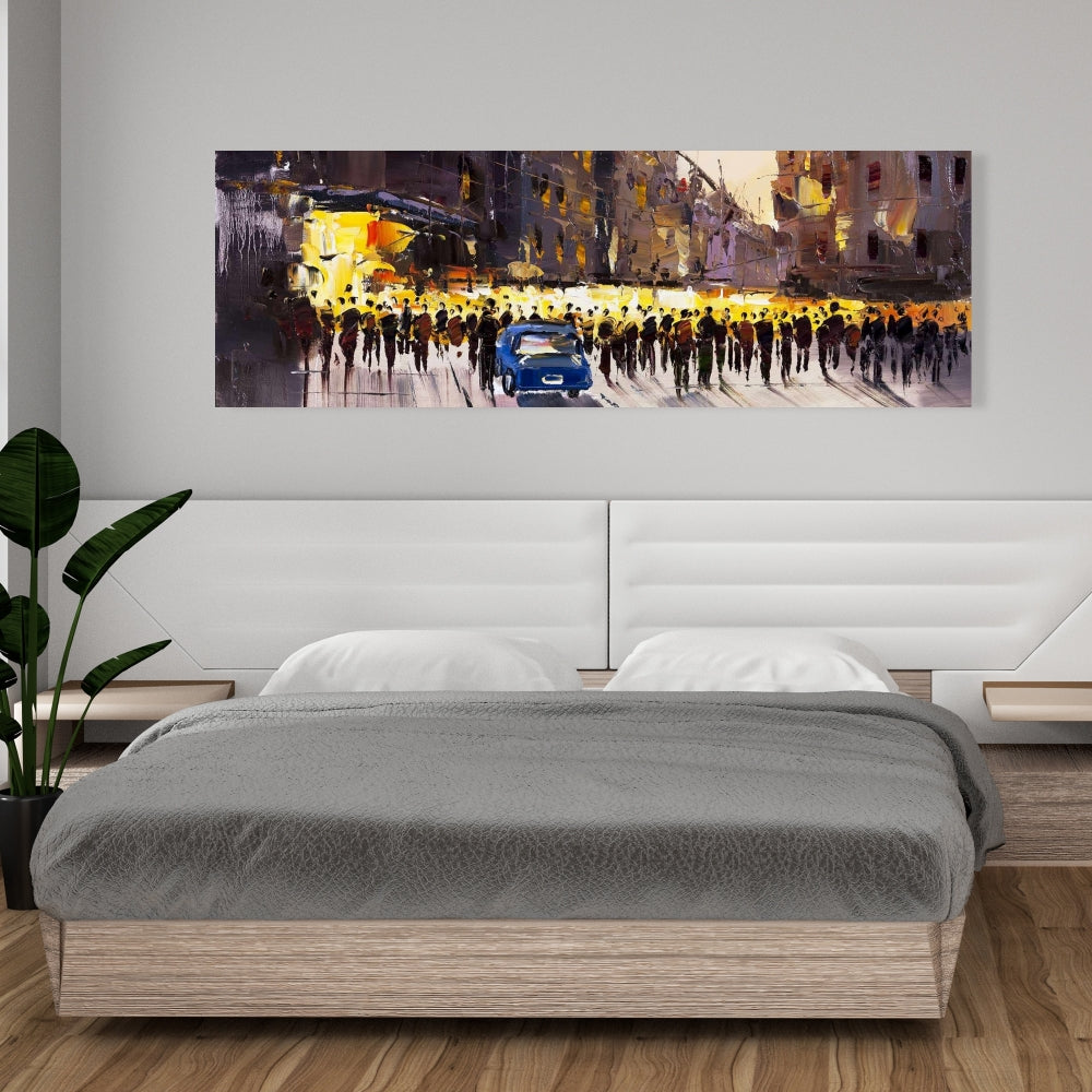 Blue Bedroom Building Canvas - Ready for the Show Home Decor