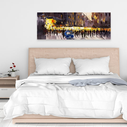 Blue Bedroom Building Canvas - Ready for the Show Home Decor