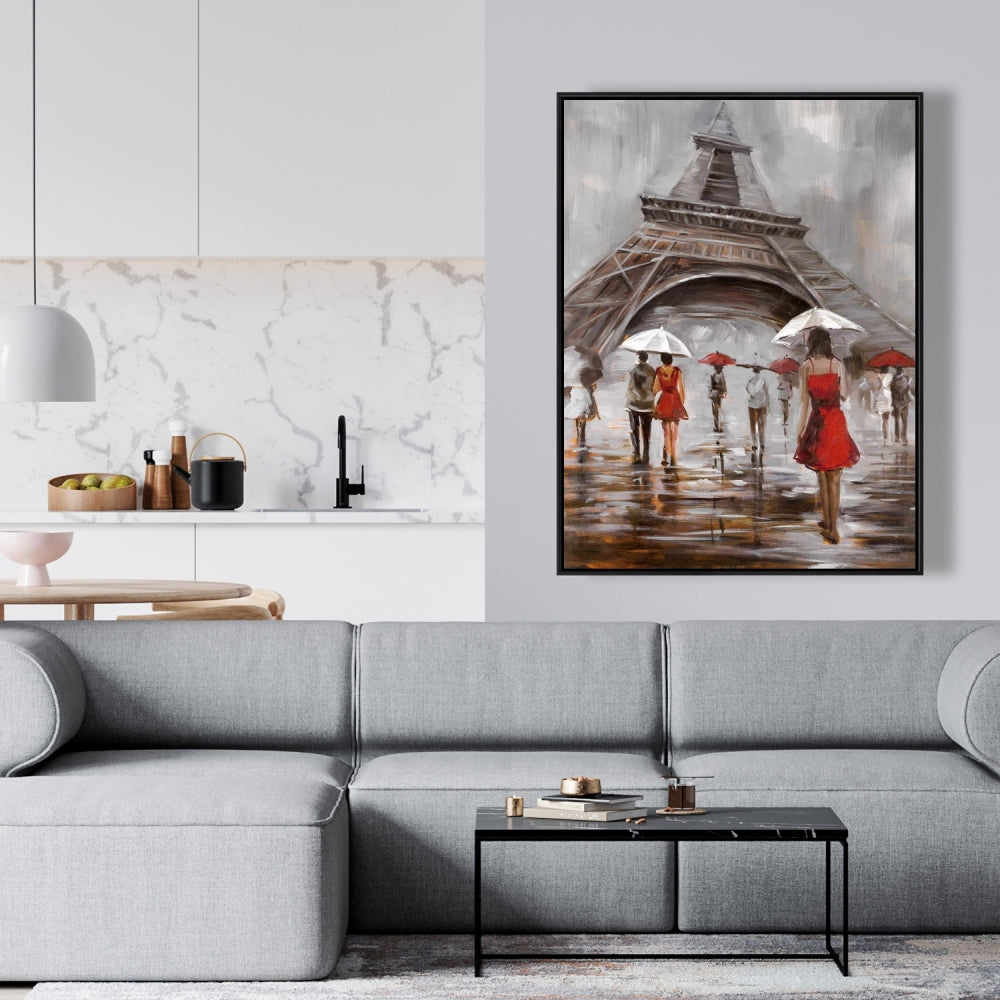 Toile de paysage urbain contemporain | Près de la tour Eiffel