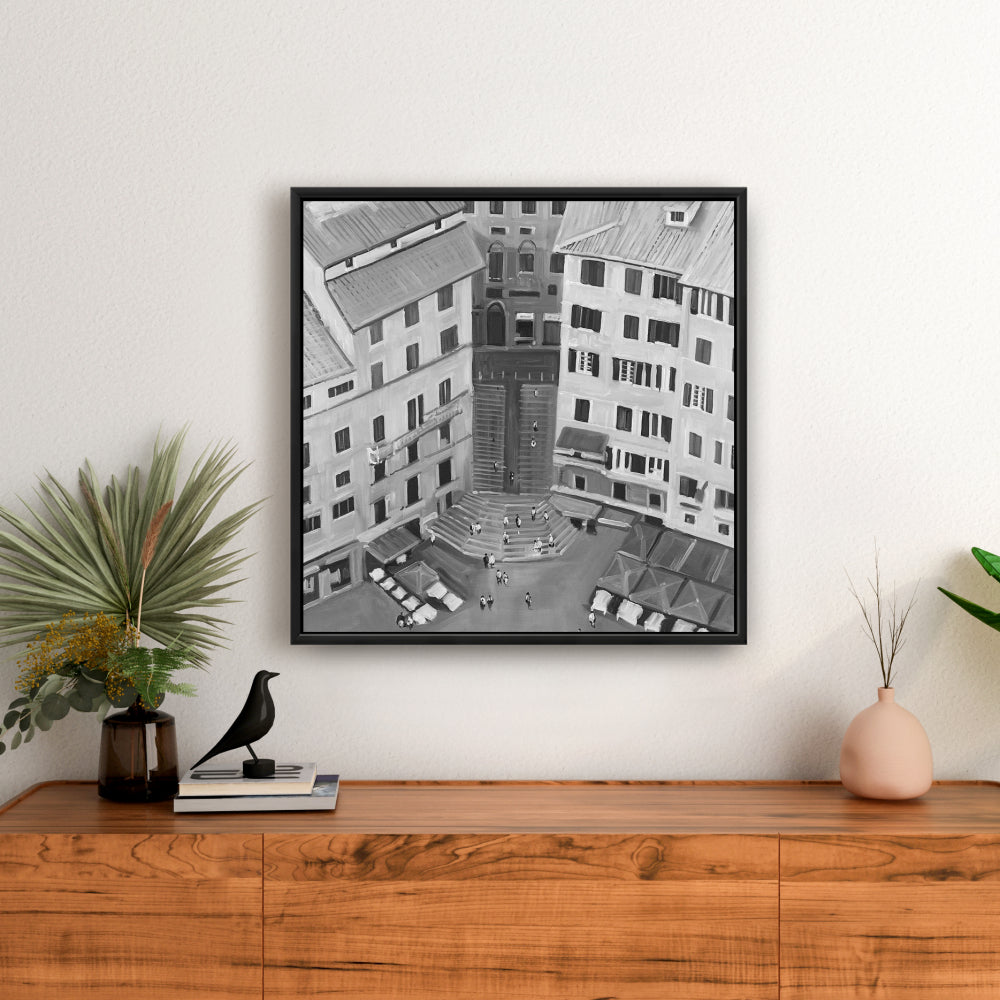 Construire des villes grises – Sienne, Italie – Toile encadrée