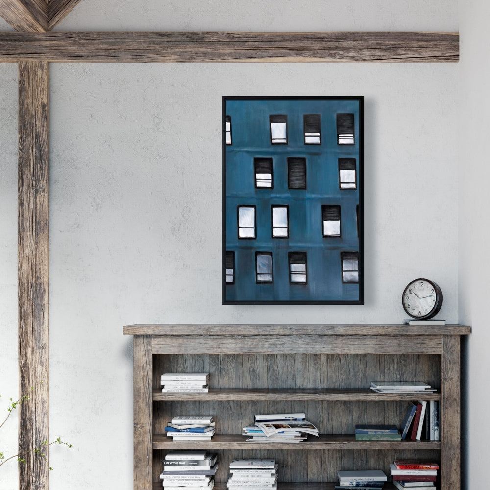 Urban Building Framed Canvas | Modern Home Decor Wall Art