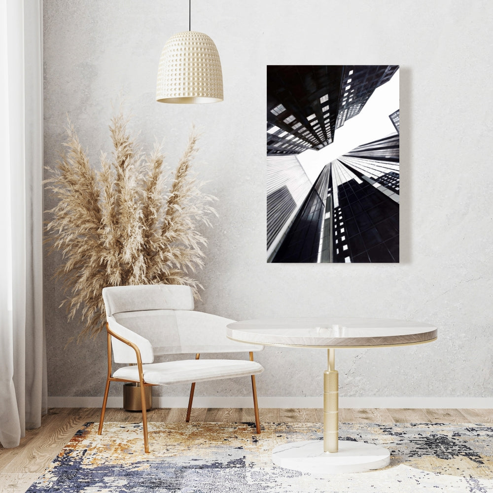 Low-angle City View Canvas | Contemporary Bedroom Decor