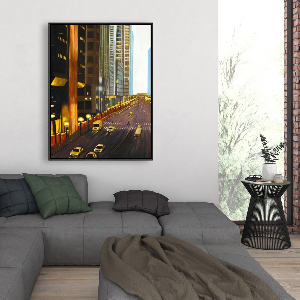 New York City 9th Street Scenic Canvas - Bedroom Wall Art