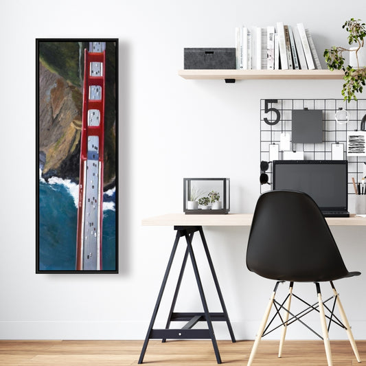 Blue Cities Bedroom Canvas | Golden Gate & Mountains Decor