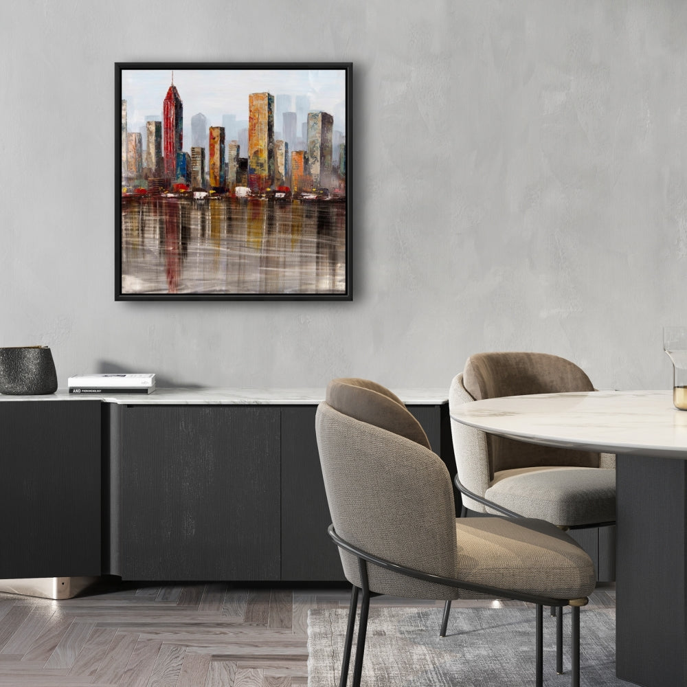 Toile industrielle à l'aspect rouillé - Décoration d'intérieur urbaine