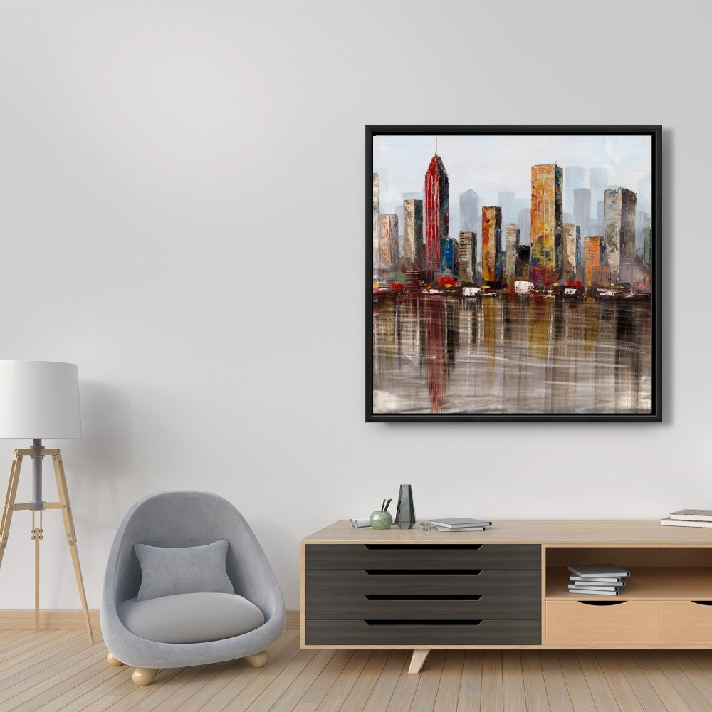 Toile industrielle à l'aspect rouillé - Décoration d'intérieur urbaine