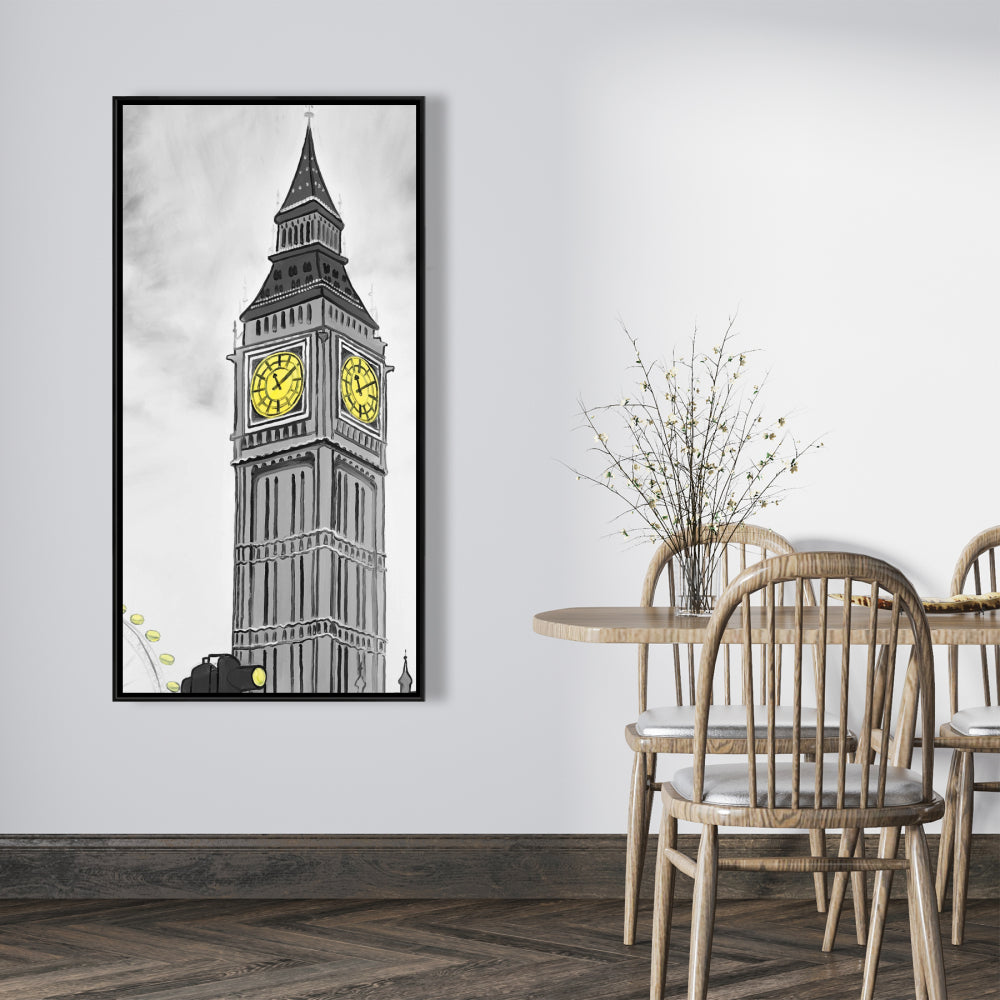 Toile représentant Big Ben à Londres - Décoration murale pour chambre à coucher
