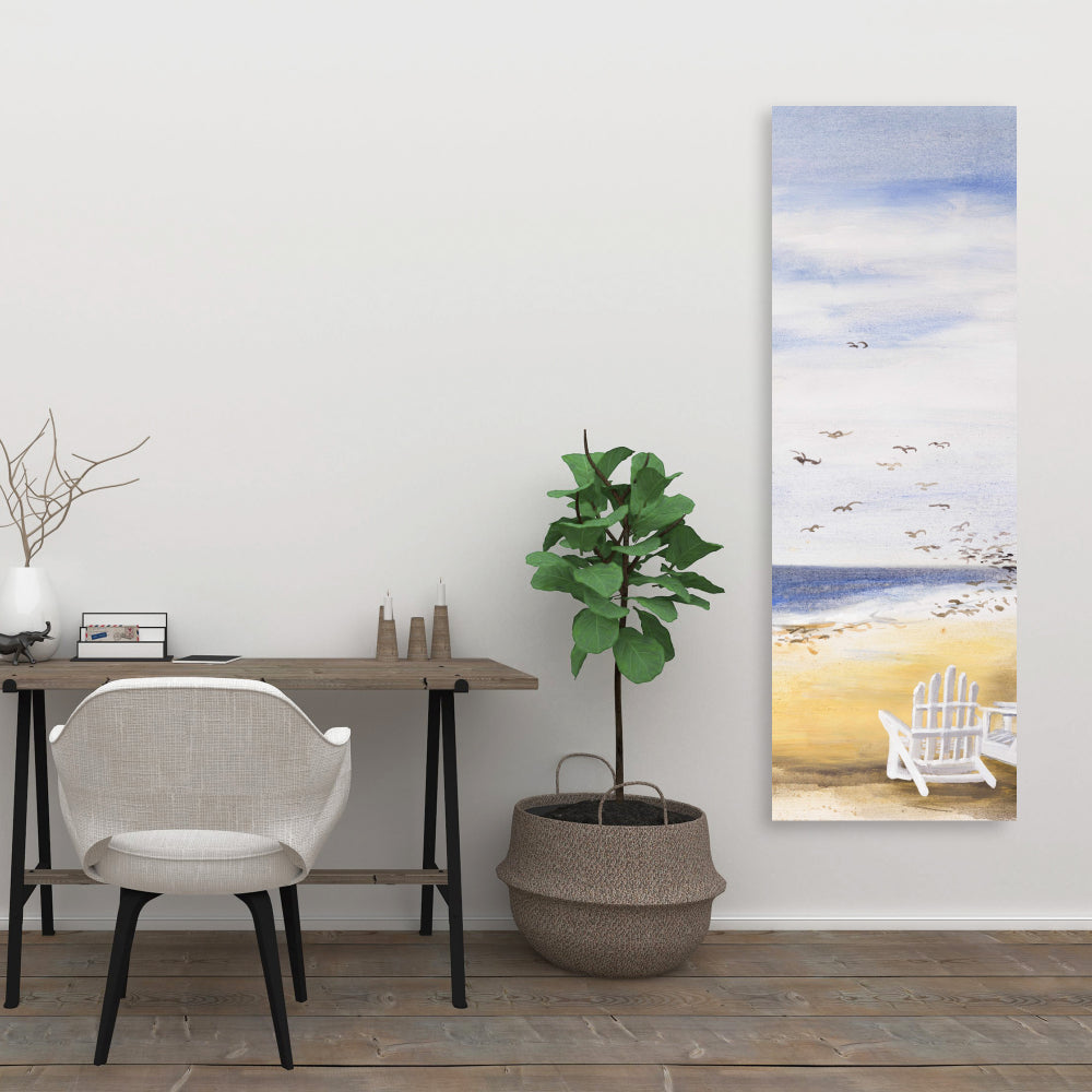 Day at the Beach | Coastal Bedroom Sea Canvas for Home Decor