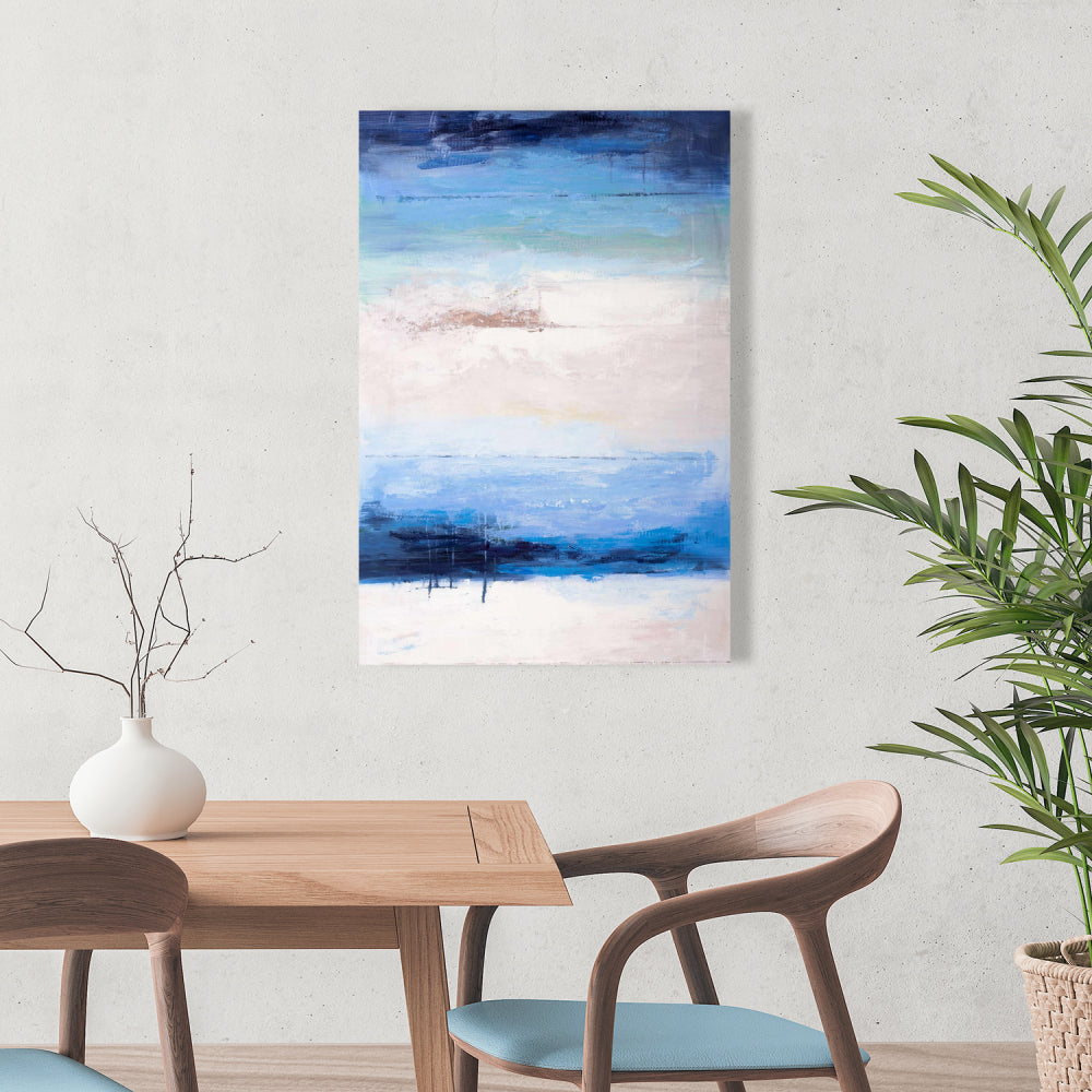 Toile bleu marine - Couleurs de la plage | Décoration murale