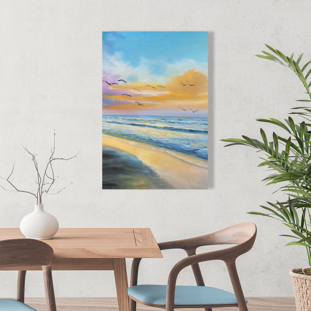 Breathtaking Tropical Sunset Canvas - Sea Bedroom Decor