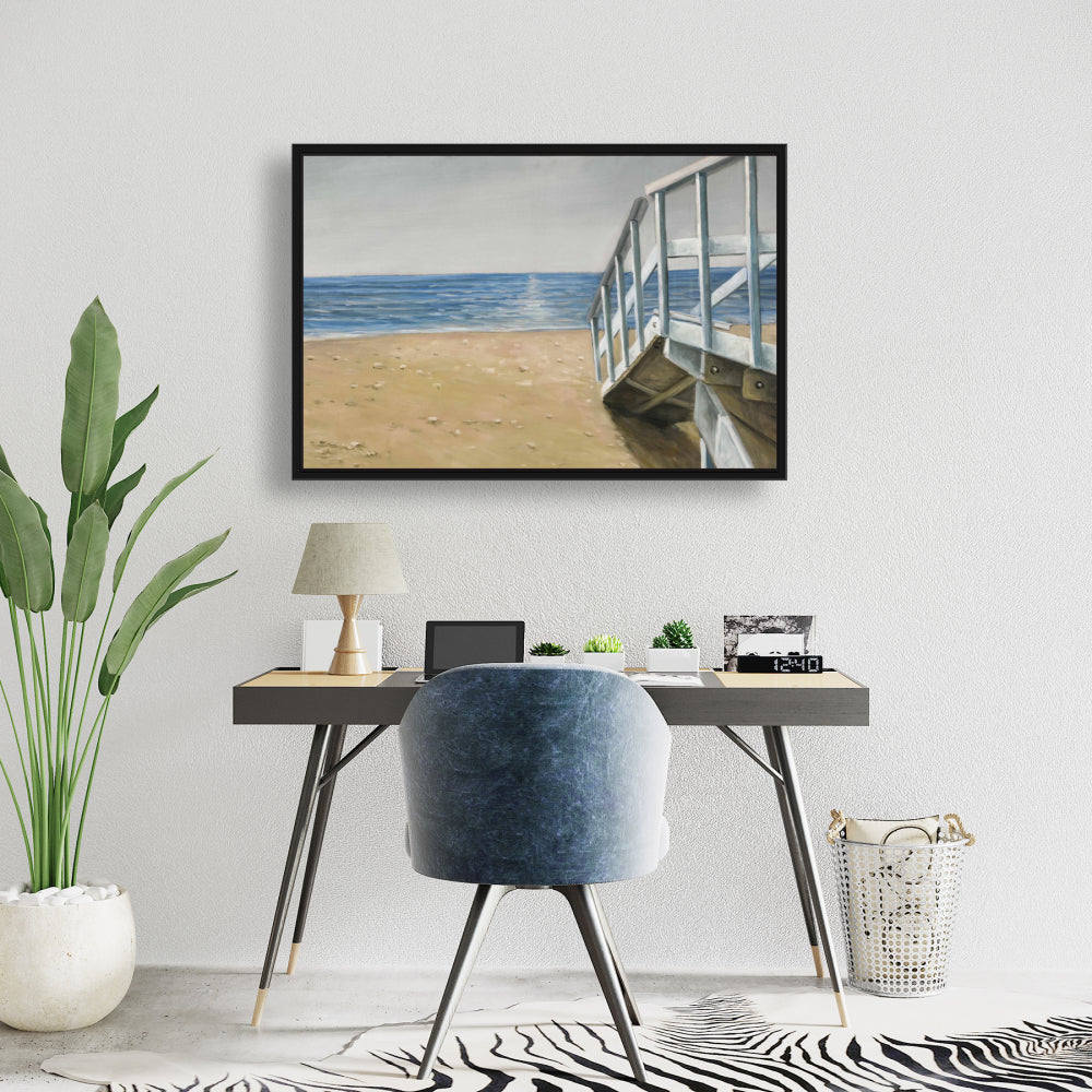 Seaside Landscape Canvas | Sea Bedroom Contemporary Wall Art