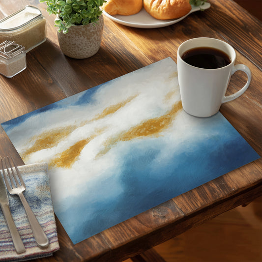 Abstract clouds - 14"x18" Polyester Placemat