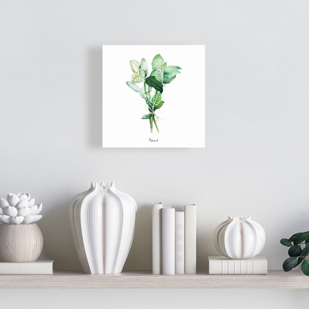 Toile « Feuilles de basilic attachées » | Décoration d'intérieur
