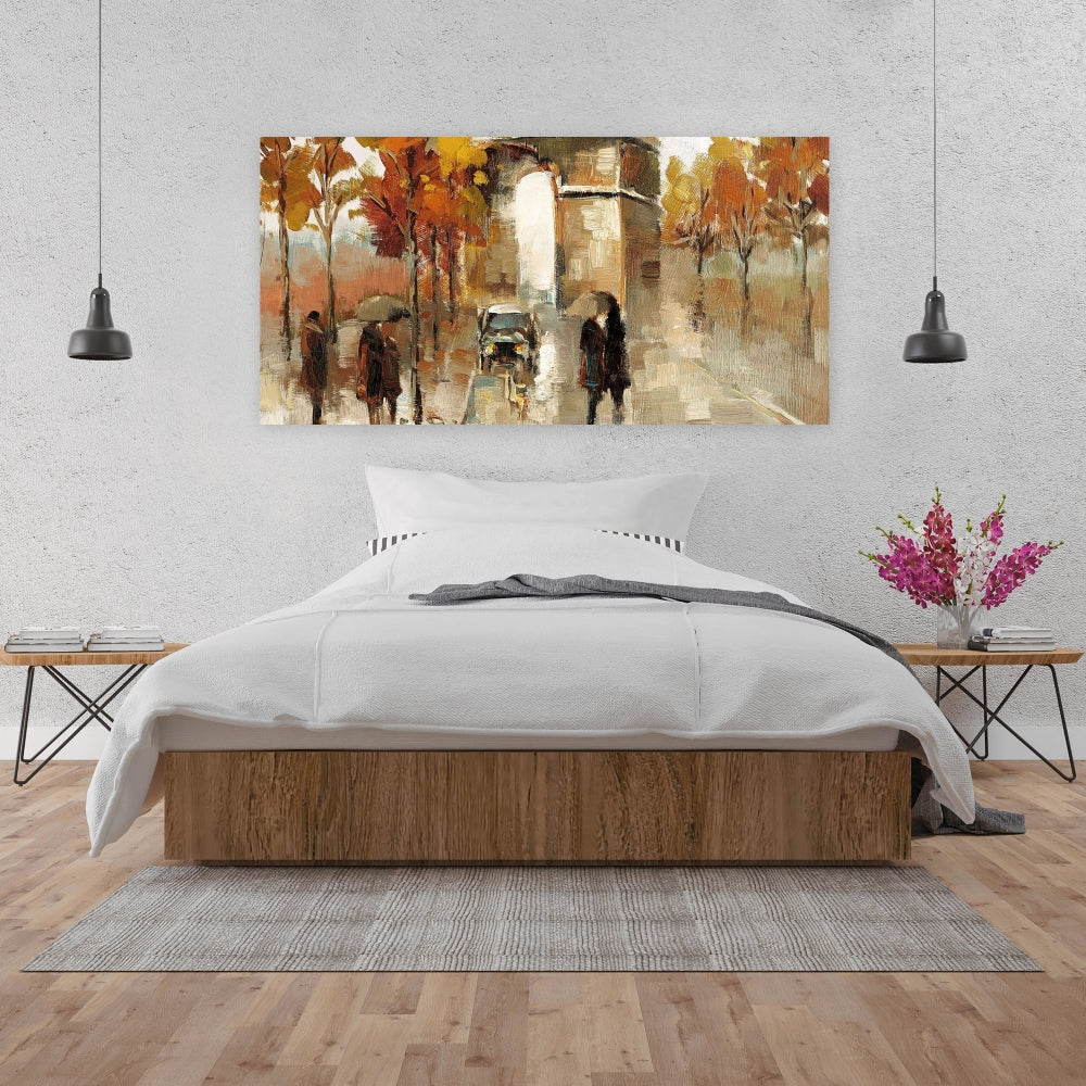 Toile Arc de Triomphe – L'automne à Paris | Décoration d'intérieur
