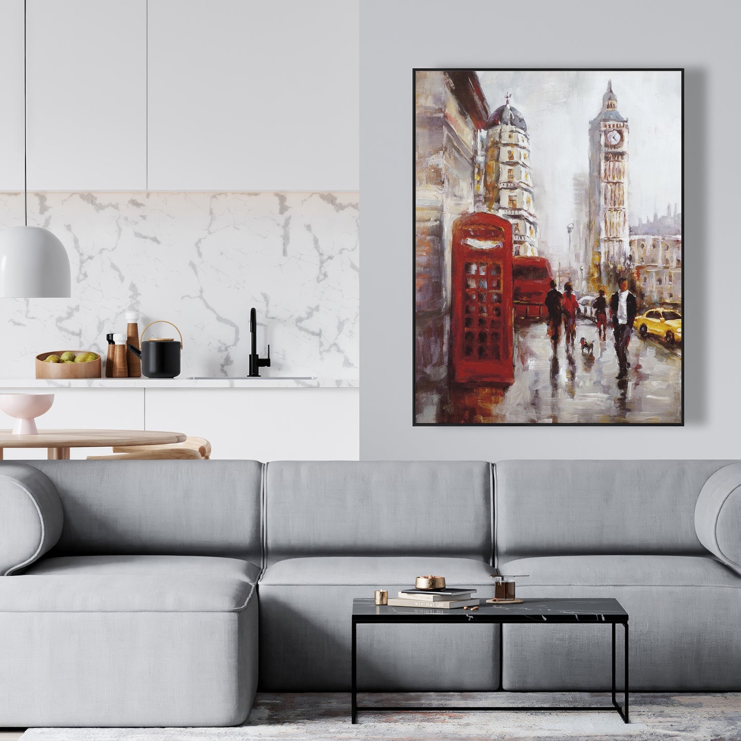 Toile Big Ben Londres - Décoration de chambre rouge | Art encadré