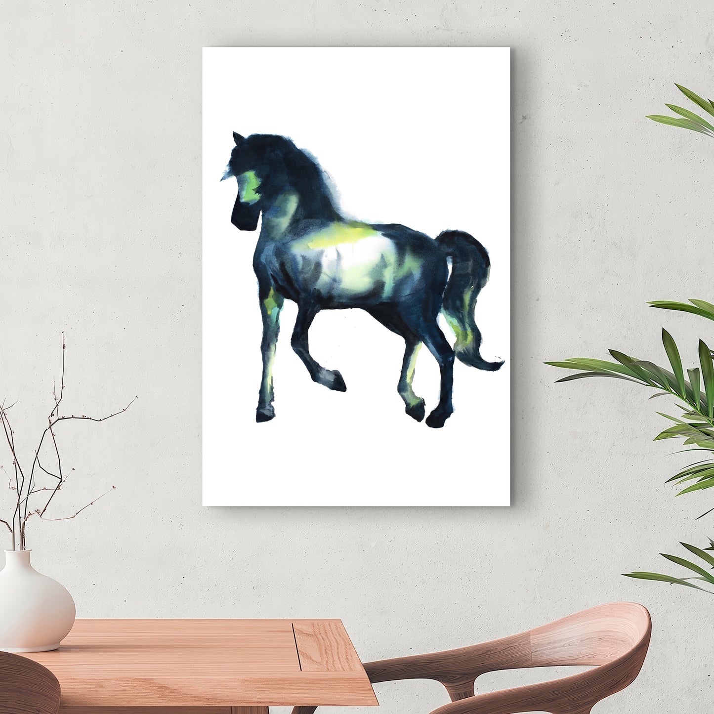 Toile élégante représentant un cheval - Décoration murale animalière