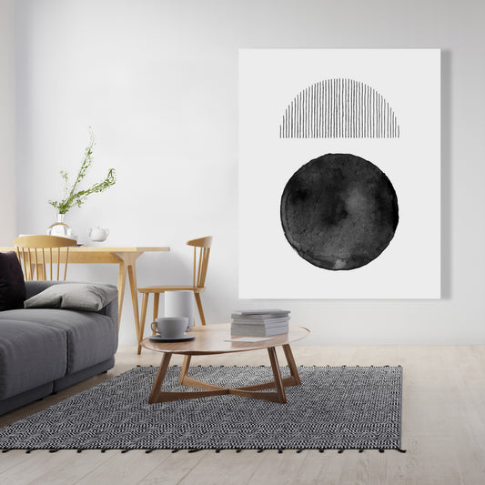 Toile « Formes de chambre blanches décomposées » | Décoration d'intérieur