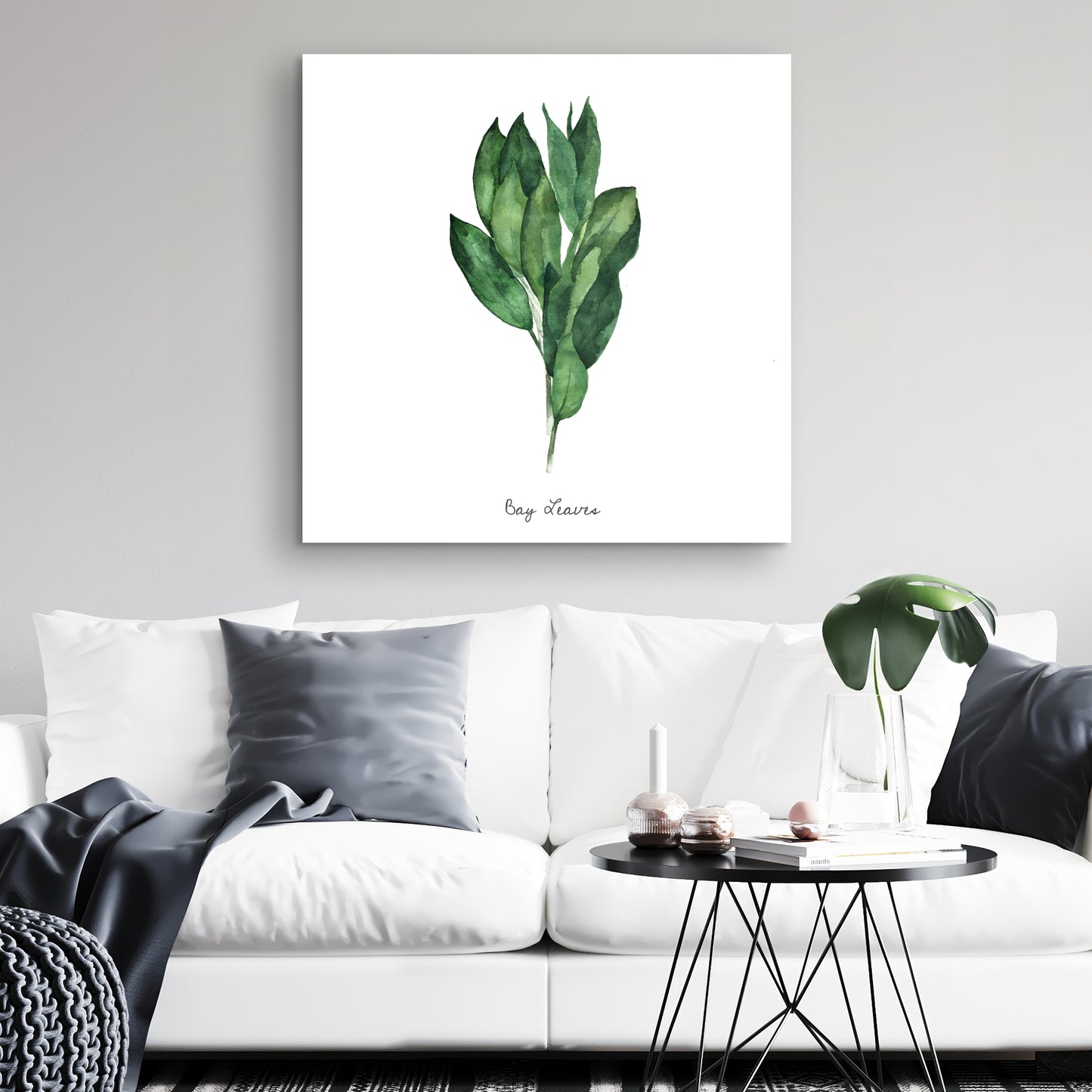 Impression sur toile « Feuilles de laurier » | Décoration d'intérieur