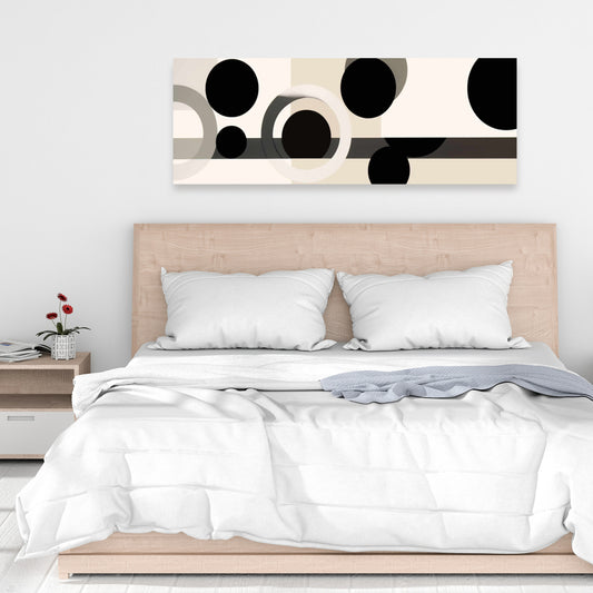 Toile à motifs minimalistes et formes groupées - Décoration d'intérieur