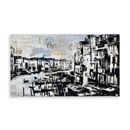 Blue Coastal Tablecloth | Abstract Venise Port | Home Decor