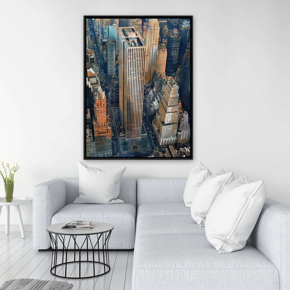 Toile du bâtiment General Motors - Décoration urbaine hyperréaliste