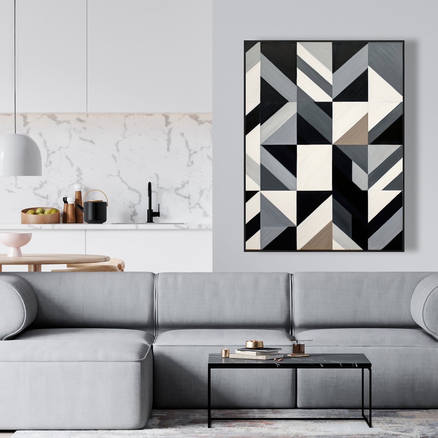 Toile encadrée - Décoration de chambre moderne | Motifs et formes