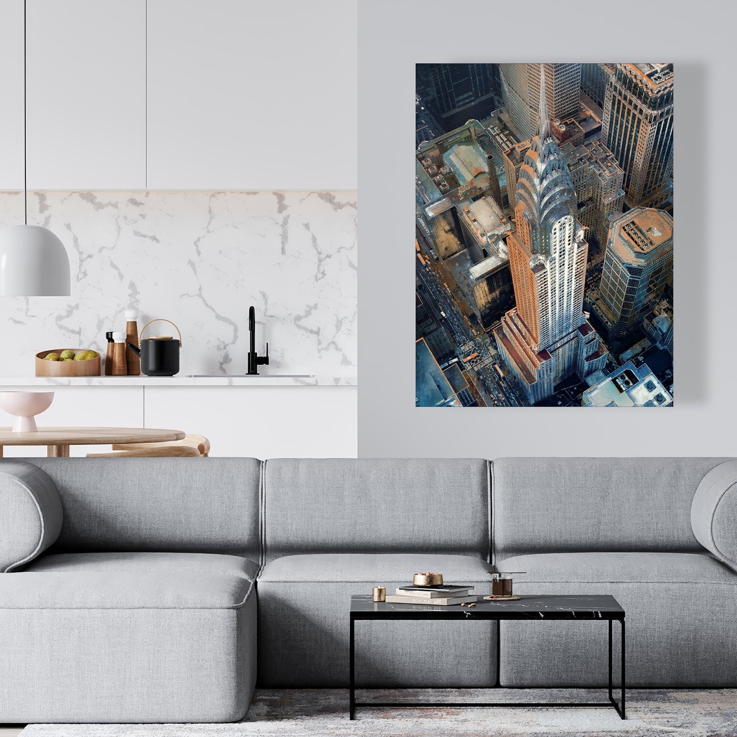 Tableau Chrysler Building New York | Décoration de chambre hyperréaliste