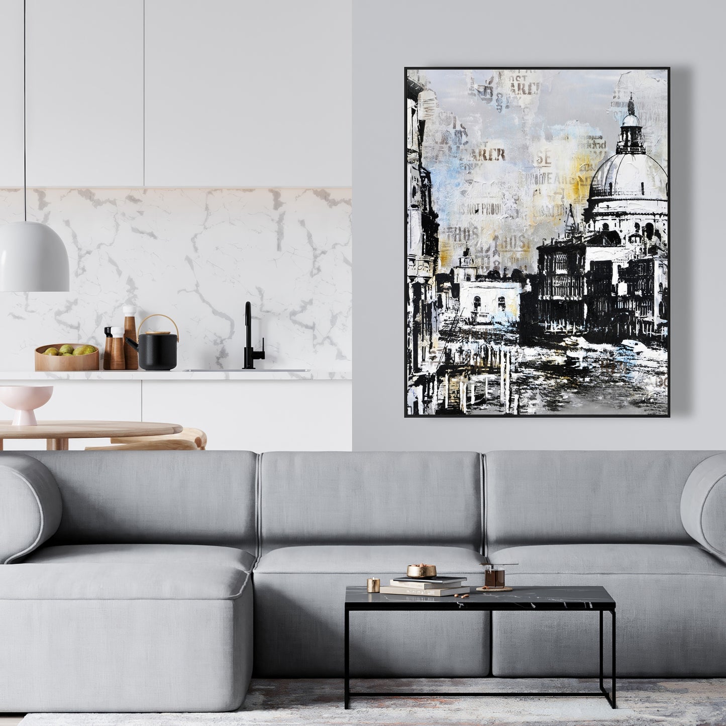 Toile encadrée Basilique de Santa Maria della Salute - Décoration intérieure