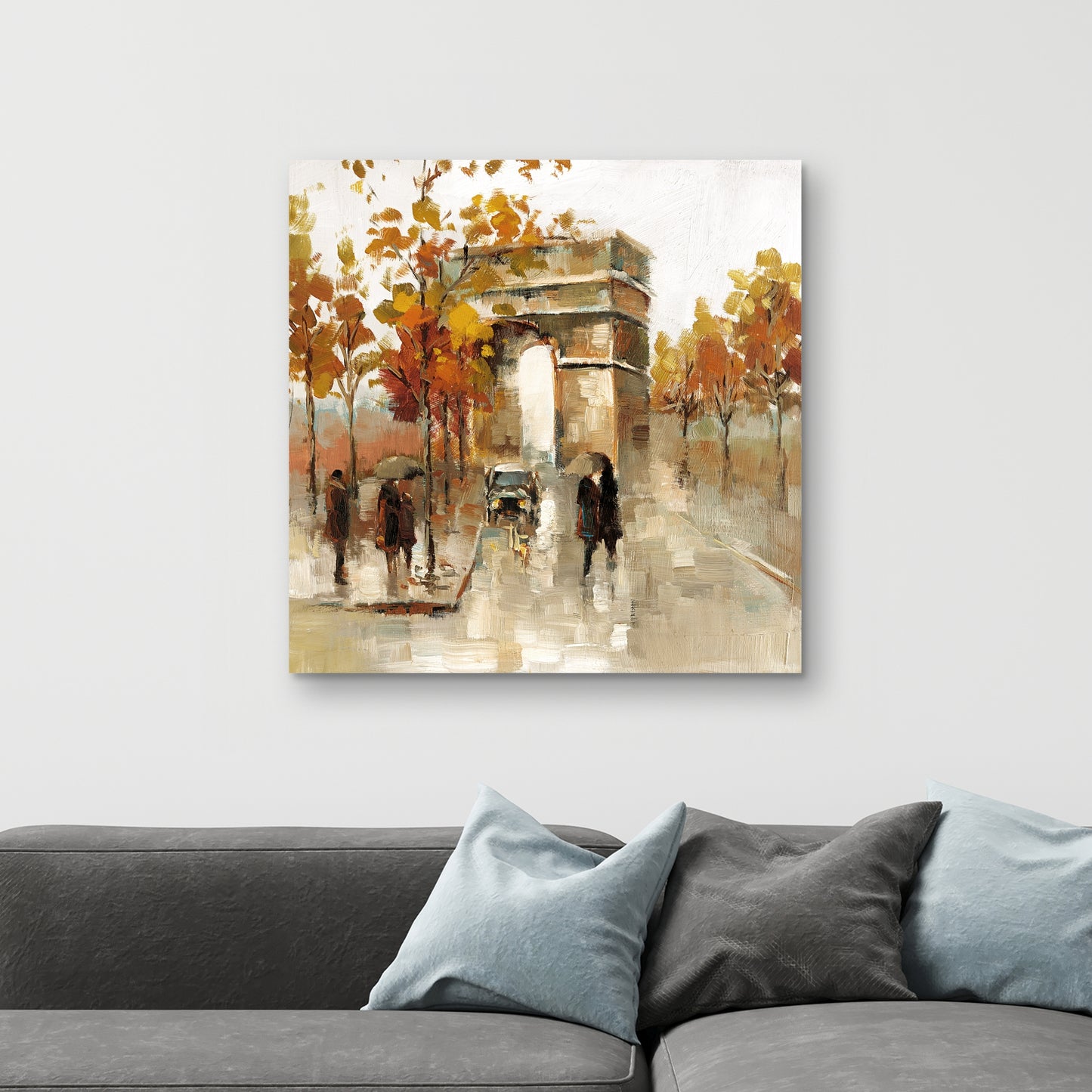 Toile Arc de Triomphe – L'automne à Paris | Décoration d'intérieur