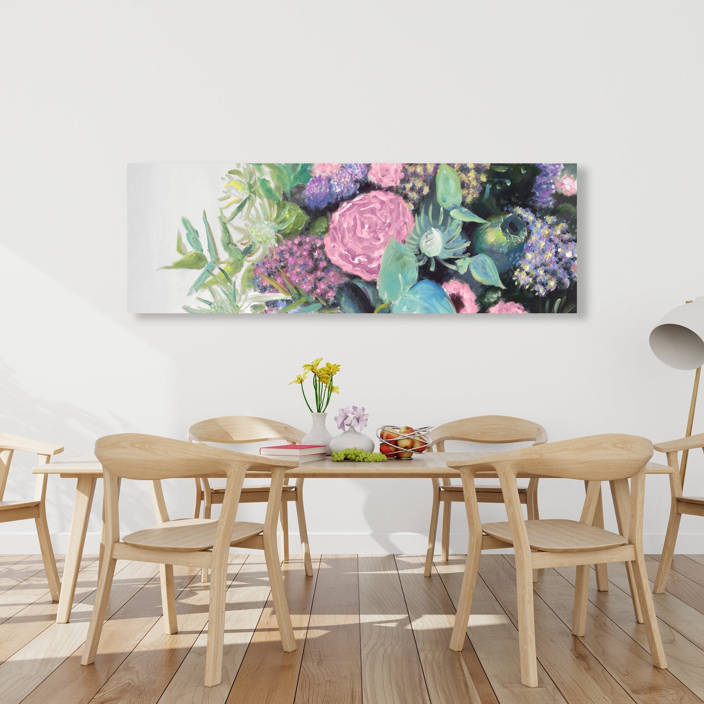 Melody of Fuchsia Flowers | Botanical Canvas | Home Decor