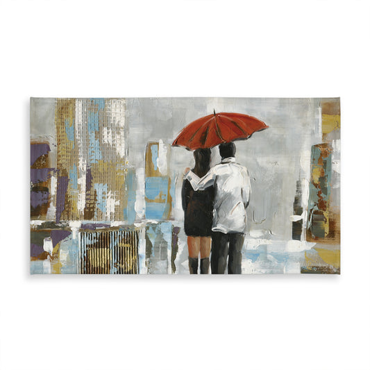 Blue Building Abstract Tablecloth - Indoor/Outdoor Home Decor