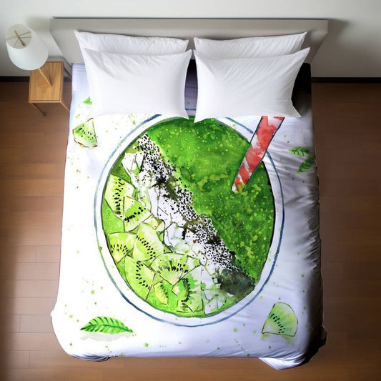 Gastronomy Green Smoothie Duvet Cover - Home Decor Elegance