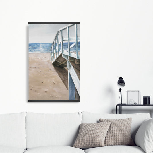 Soft Seaside Landscape Canvas - American Coastal Home Decor