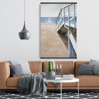 Soft Seaside Landscape Canvas - American Coastal Home Decor