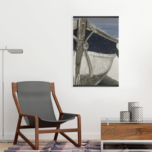 Bateau Bathroom Blue Boat Magnetic Canvas | Home Decor Art
