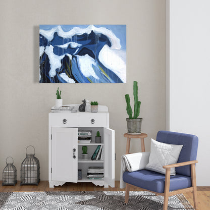 Wave in Motion | Sea Modern Blue Canvas for Home Decor